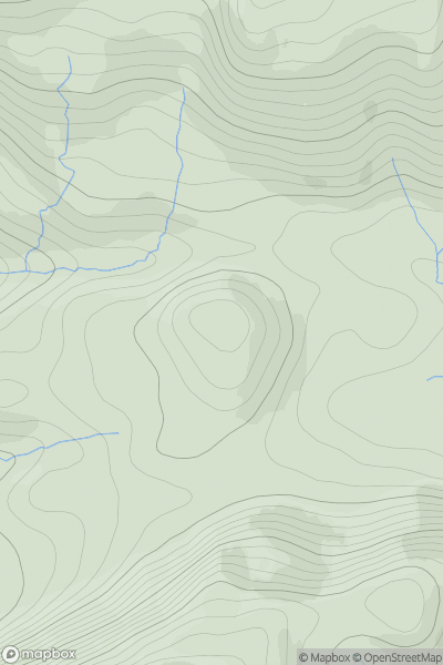 Thumbnail image for Cnoc Mheadhonach [Applecross to Achnasheen] showing contour plot for surrounding peak